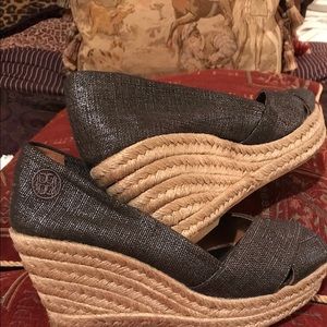 TORY BURCH WEDGE ESPADRILLES
